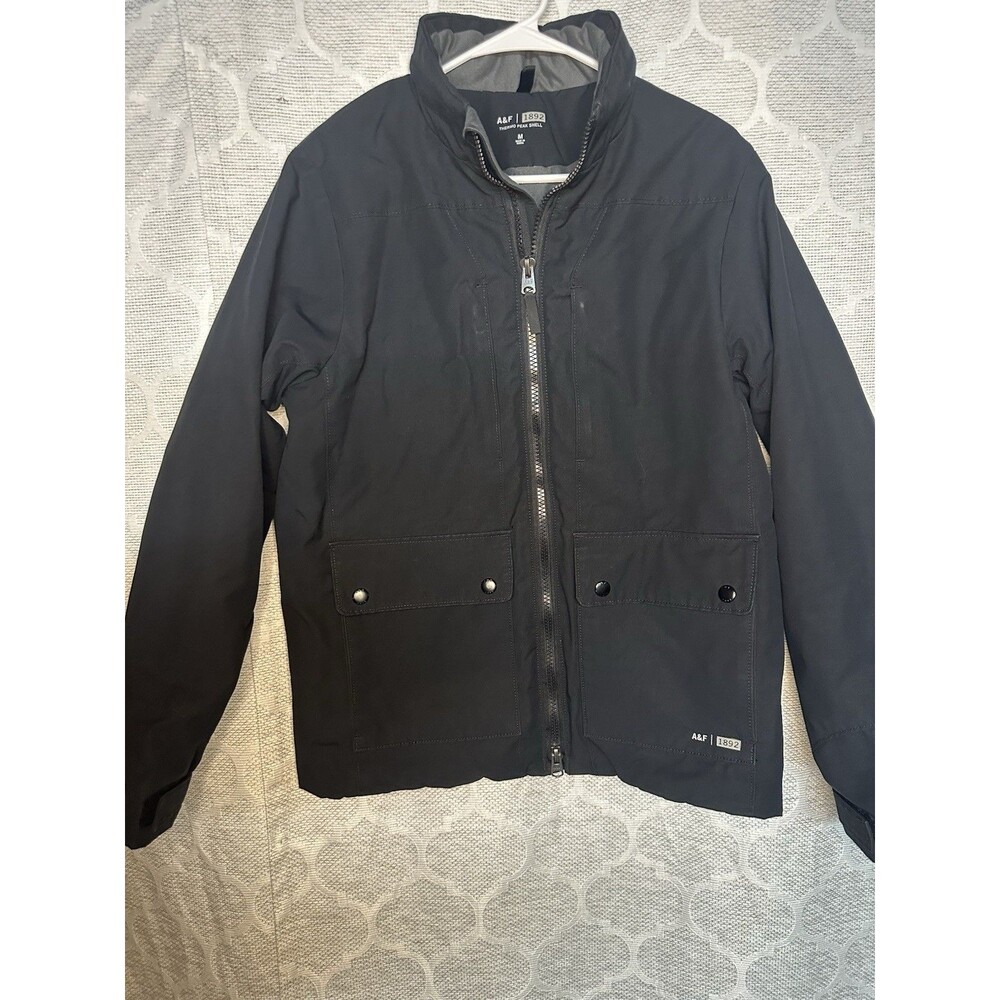 Abercrombie & Fitch Mens Thermo Peak Shell 1892 Insulated Jacket Black M